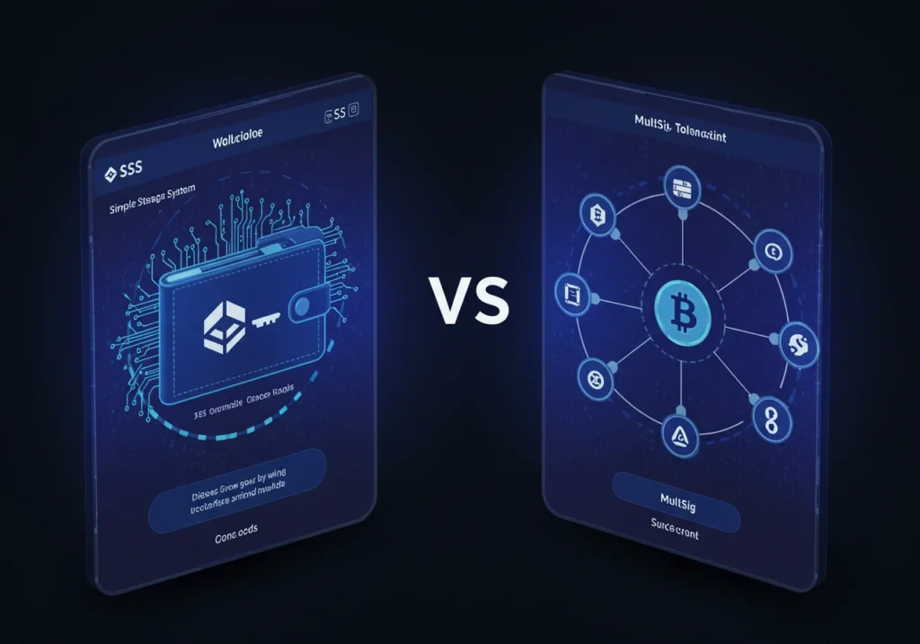 Shamir's Secret Sharing (SSS) vs Multisig