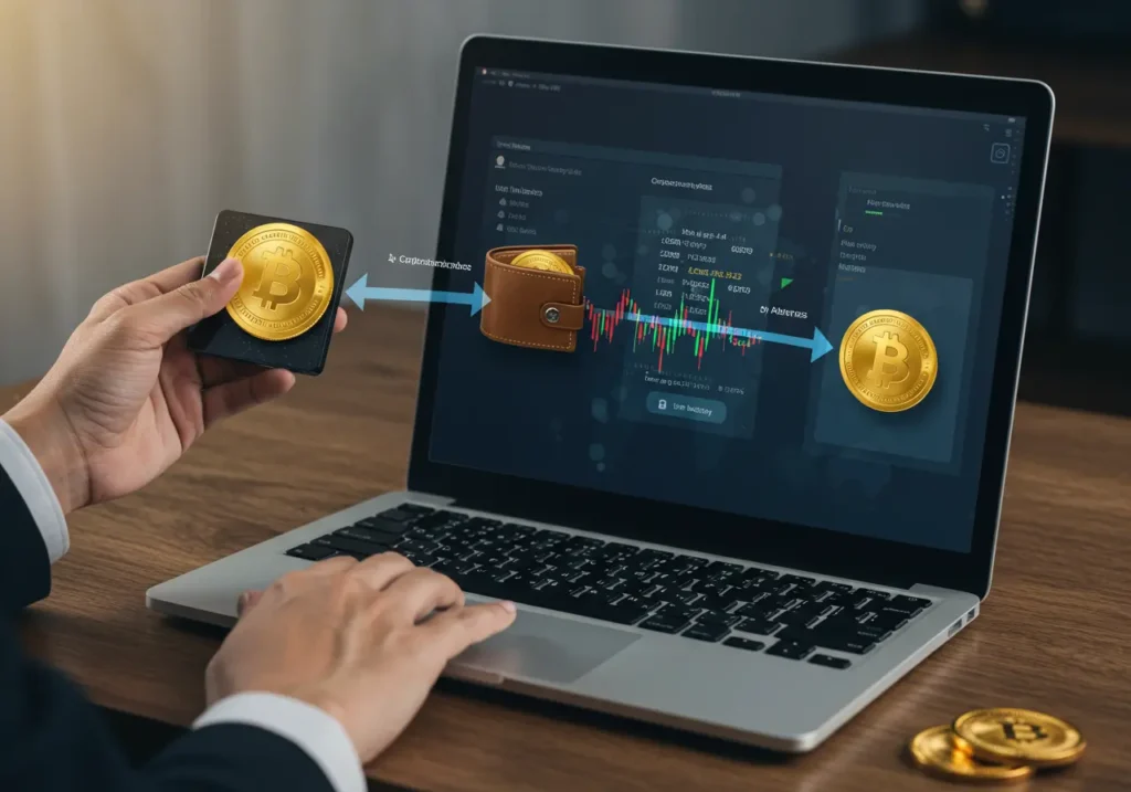 Transfer Crypto Between Two Wallets,Sending and Receiving Crypto