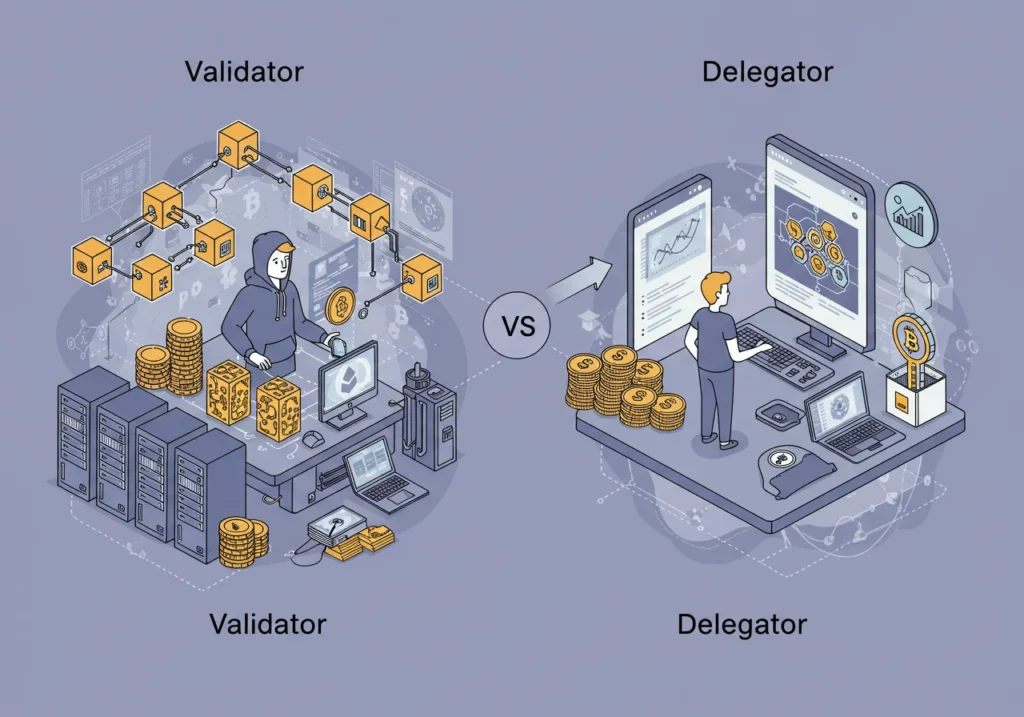 Validator VS Delegator